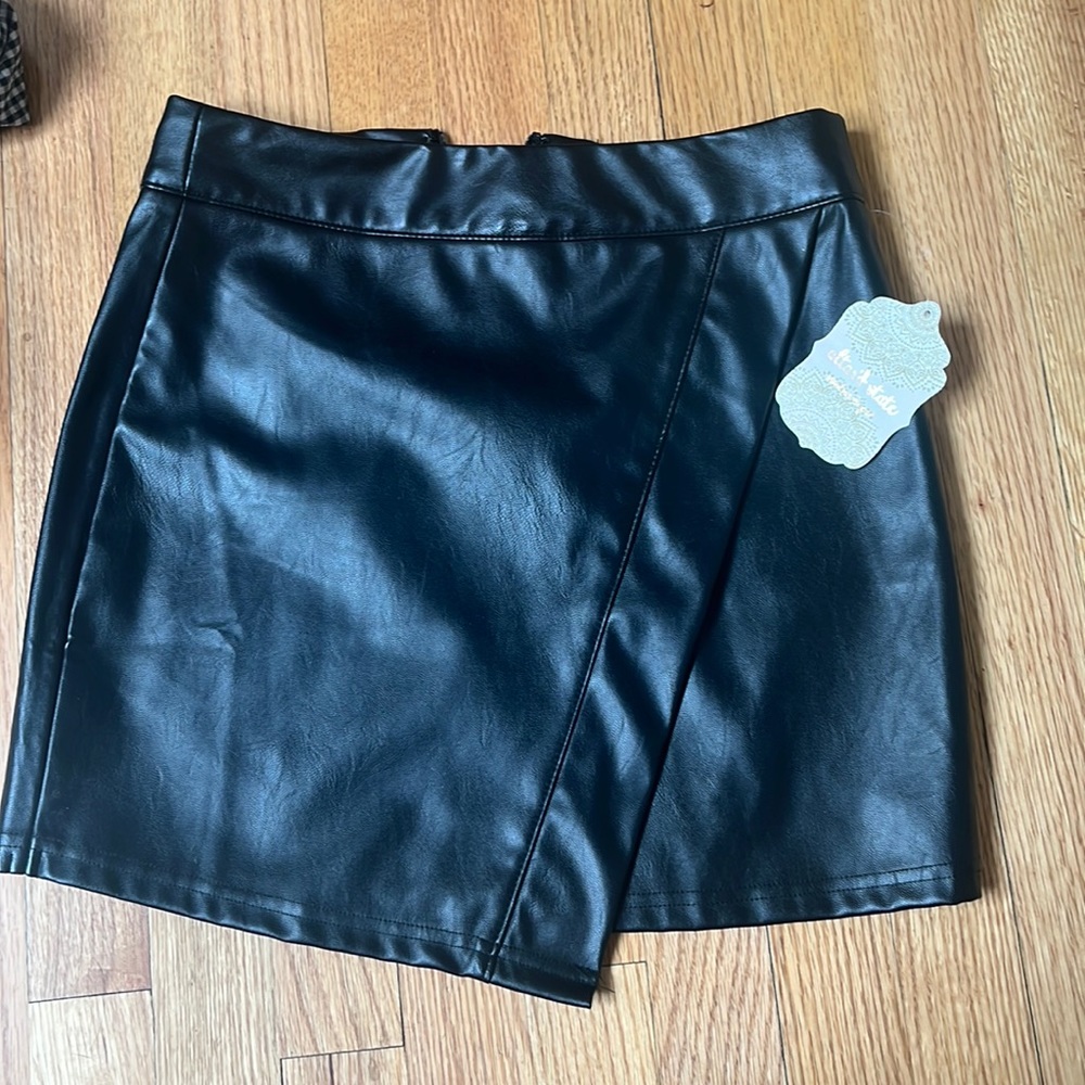 Black leather skirt from Altar’d State